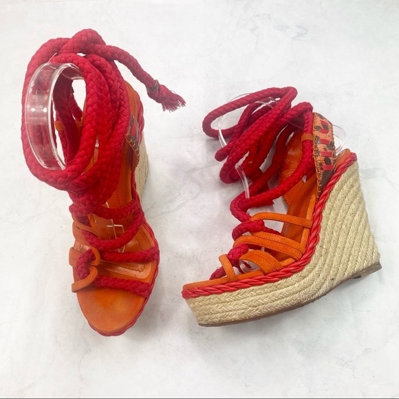 [Dior] Lace Up Wedges - Picture 9 of 11